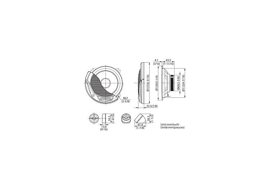 Компонентная акустическая система Kenwood KFC-E130P