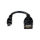 Кабель USB 2.0 A(f)-microUSB ATcom AT3792, 0.1 м, черный