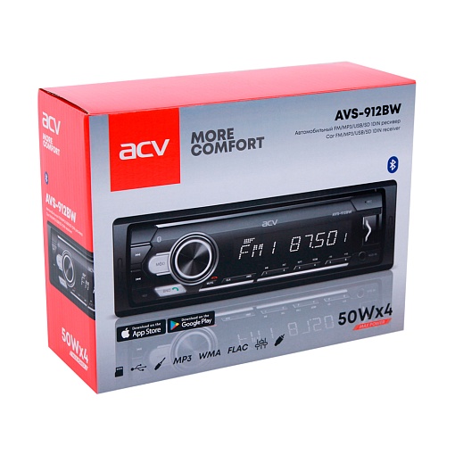 Автомобильный FM/MP3/USB/SD ресивер ACV AVS-912BW