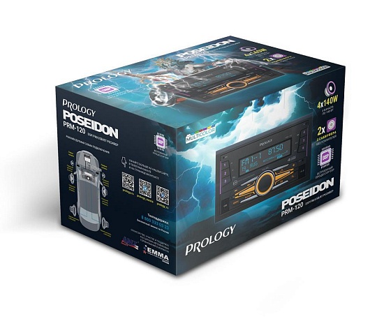 PROLOGY PRM-120 FM/USB/BT ресивер с DSP процессором