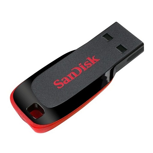 Flash накопитель Sandisk Cruzer Blade SDCZ50-064G-B35, черный, красный