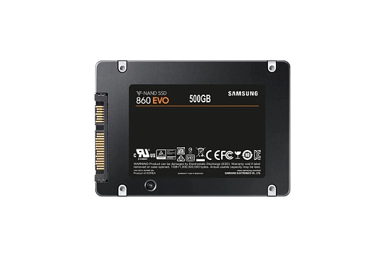 Накопитель SSD 500Gb SAMSUNG 860 EVO, MZ-76E500BW