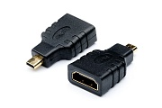 Переходник HDMI(f) - microHDMI(m) ATcom AT6090, черный