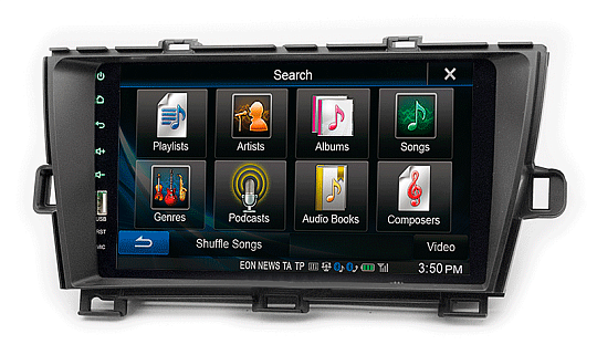 CARAV 22-195 Рамка 9" TOYOTA Prius (ZVW30/35) 2009-2016 правый руль