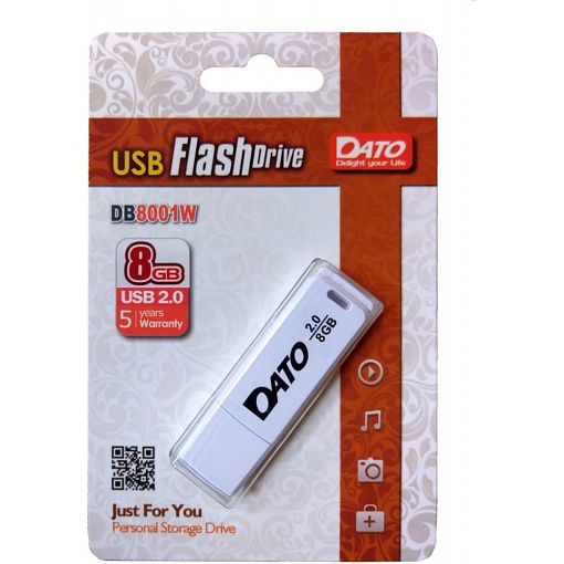 Flash накопитель Dato DB8001W-08G, белый