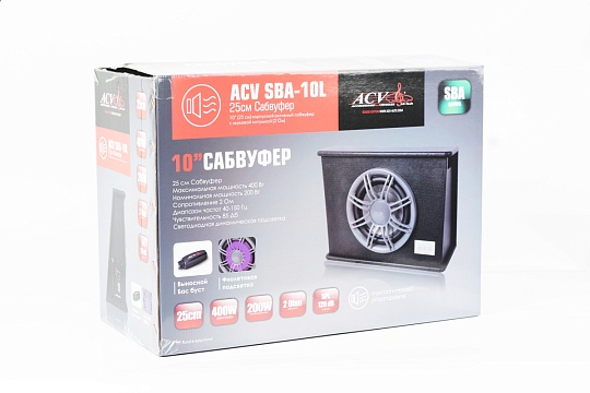 Сабвуфер ACV SBA-10L 10" Slim