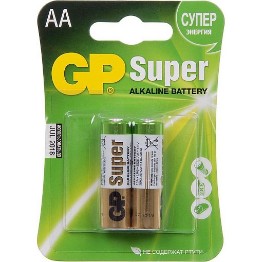 Батарейка GP Super Alkaline 15A LR6 AA (2шт)