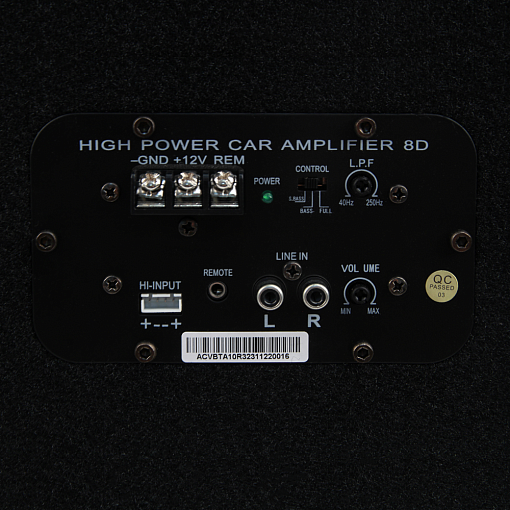 Активный сабвуфер 10" 1500 Вт ACV BTA-10R