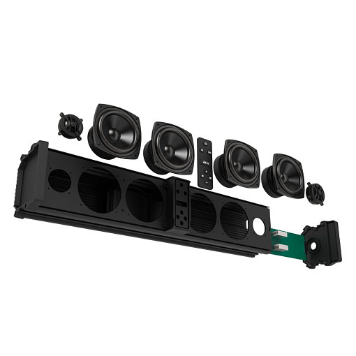 ACV SBD246BTL Всепогодный активный саундбар с Bluetooth и LED подсветкой 61 см (24")