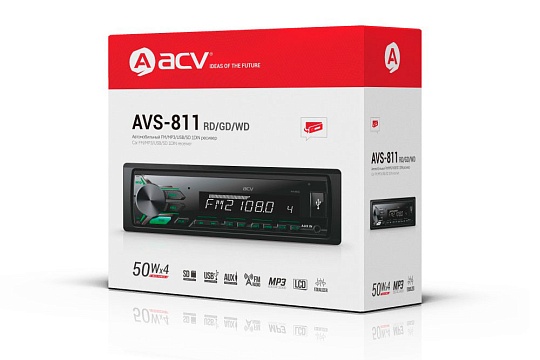 Магнитола ACV AVS-811WD 1 DIN