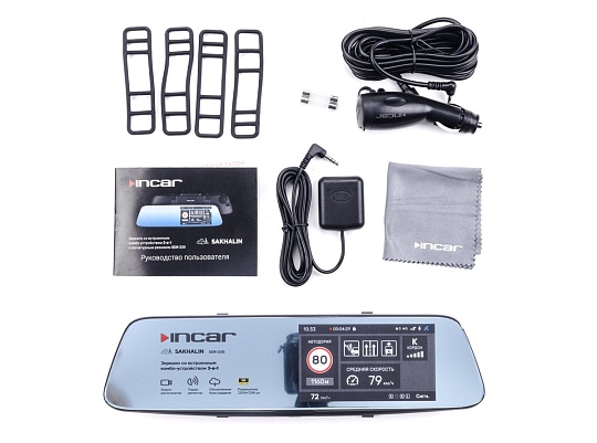 Incar SDR-230 Видеорегистратор-радар GPS сигнатурный зеркало заднего вида 5"