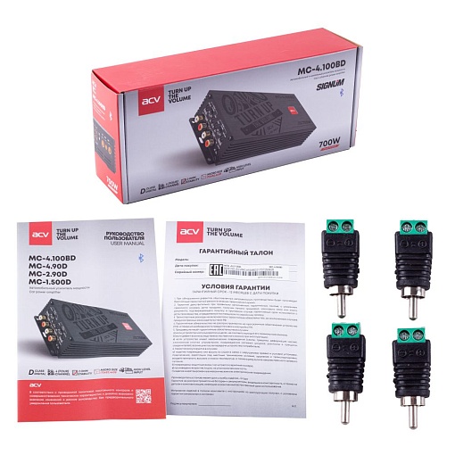Цифровой усилитель 4x100W ACV MC-4.100BD