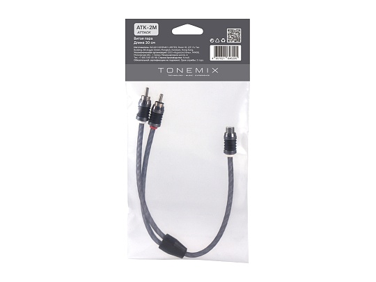 TONEMIX SYNT-2M Y-коннектор витая пара 2 экрана МЕДЬ