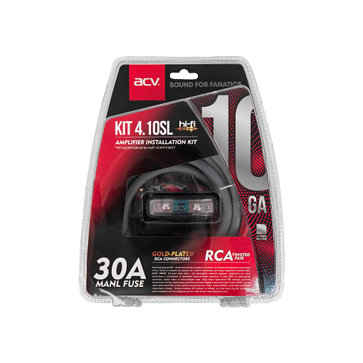 Комплект для 4-х канального усилителя ACV KIT 4.10SL