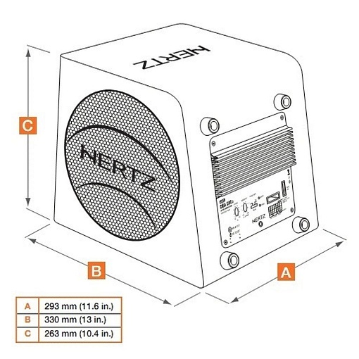 Активный сабвуфер HERTZ DBA 200.3 Active