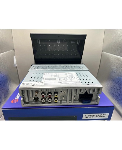 BOS-MINI BOS-R1 Автомагнитола 1-Din с выдвижным экраном 7" Android 12 4+64Gb GPS WiFi