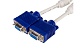 Кабель разветвитель VGA - 2VGA ATcom AT0800, 0.1 м, серый
