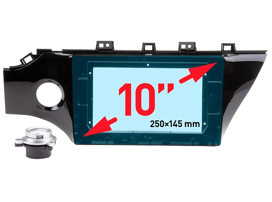 Incar RKIA-FC380 Рамка 10" KIA RIO 2017-2019 Black Royal