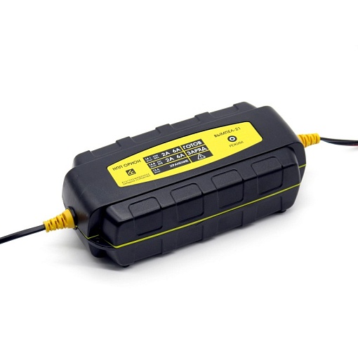 Зарядное устройство Вымпел-21 (гермет.корпус 2-6А/13.6/14.1/14.8В Гелев АКБ лодочные тяговые Светодн