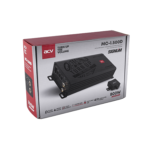 Цифровой усилитель 1х500 Вт ACV MC-1.500D