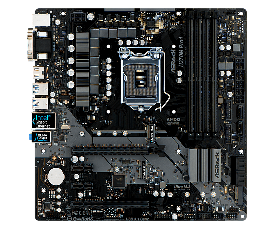 Материнская плата ASRock H370M PRO4