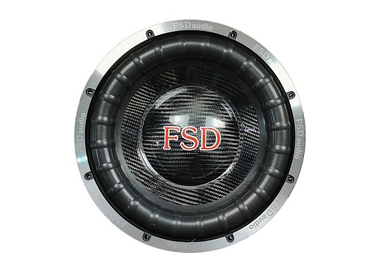 FSD audio PROFI XXX12D2 Сабвуфер 12" карбоновый диффузор и колпак RMS 6000Вт