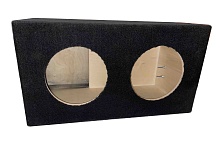 Короб под сабвуфер 2*10" 70л (ФИ/щель/35Hz) фанера карпет