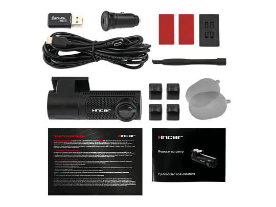 Incar VR-140 Видеорегистратор Без экрана 4K(4096*2304) WiFi GPS WDR