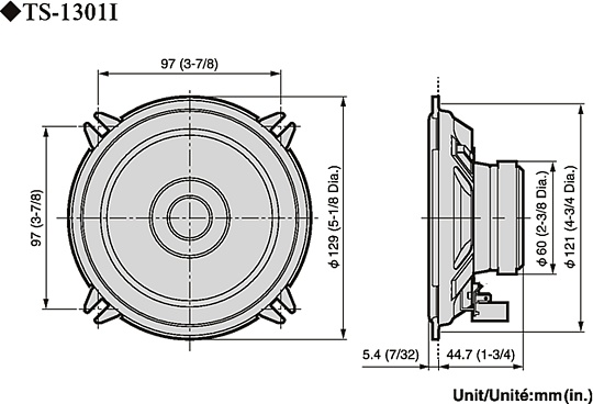 Автомобильные колонки Pioneer TS-1301i 5 дюймов