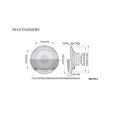 Pioneer TS-G1721I