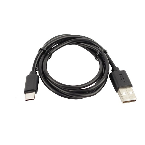 Кабель USB 2.0 A(m)-Type-C ACV USB-C1BL, 1 м, черный
