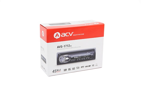 Магнитола FM/USB/SD/AUX ACV AVS-1712W