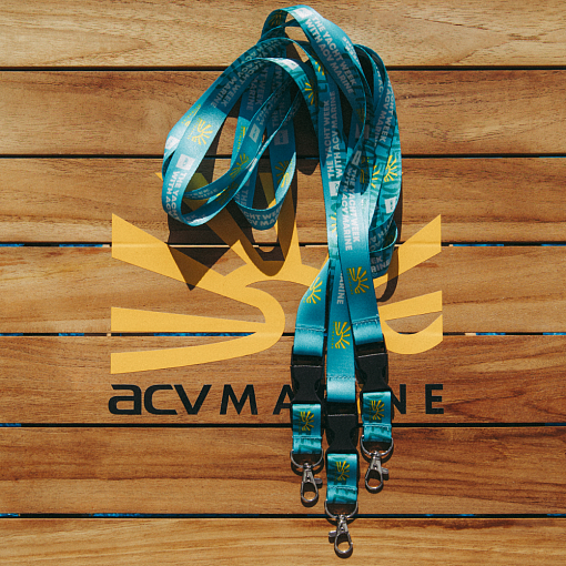 Лента для бейджа 20мм ACV Marine 2025 (бирюзовая)