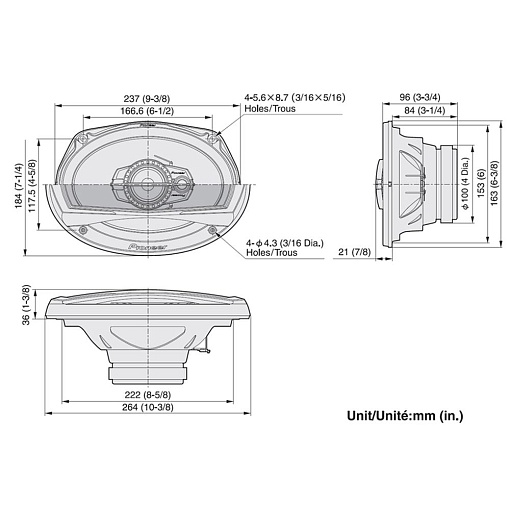 Акустика Pioneer TS-A6923IS