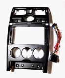 AutoLED ZKT-016 Рамка 9" LADA Priora 07-14 (часы сверху) Черная