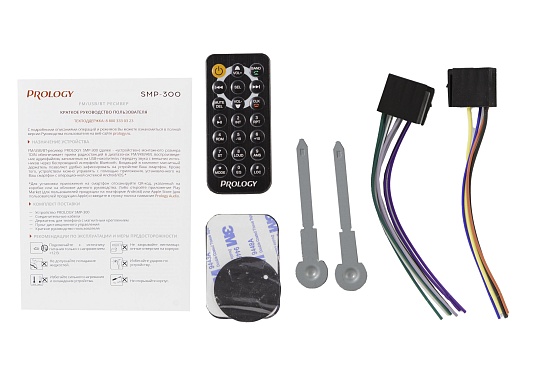 PROLOGY SMP-300 FM / USB ресивер с Bluetooth и магнитным держателем для смартфона