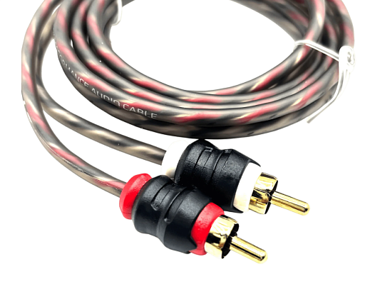 Tonemix ATK-250 Межблочный кабель 2RCA-2RCA 5м витая пара 1 экран МЕДЬ