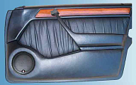 Подиумы в двери для Мерседес 124 черный винил ВП пластформа (02-008)