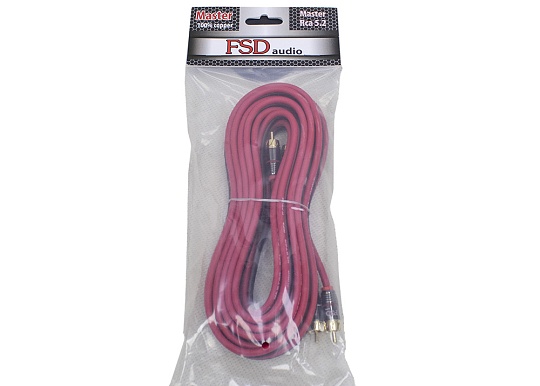 FSD audio MASTER RCA PRO 5.2 (2-х канальный межблочник 5м луженая медь/двойной экран/железный разъе)