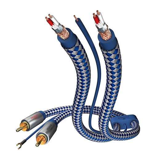 Кабель INAKUSTIK Premium Phono Cable, RCA-RCA, 0.75 m, 00405107