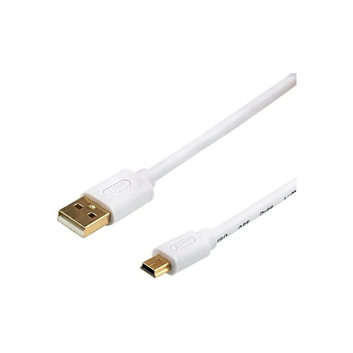 Кабель USB 2.0 A(m)-miniUSB ATcom AT3740, 1.8 м, белый