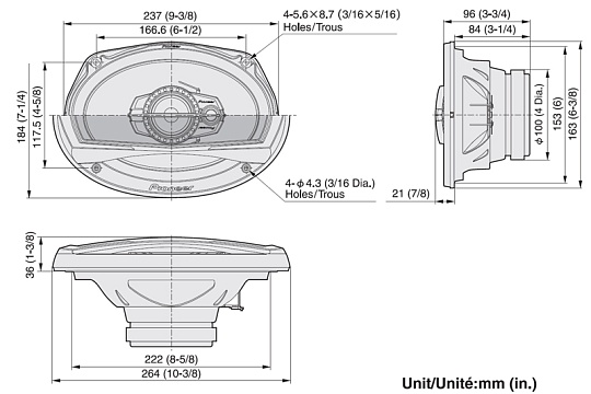 Акустика Pioneer TS-A6923IS