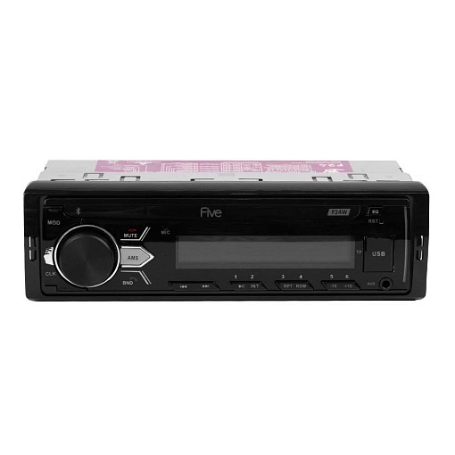 FIVE F24W (1din/белая/Bluetooth/USB/AUX/SD/FM/4*50)