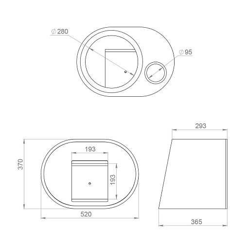 Активный сабвуфер URAL AS-D12A RED HURRICANE (овал)