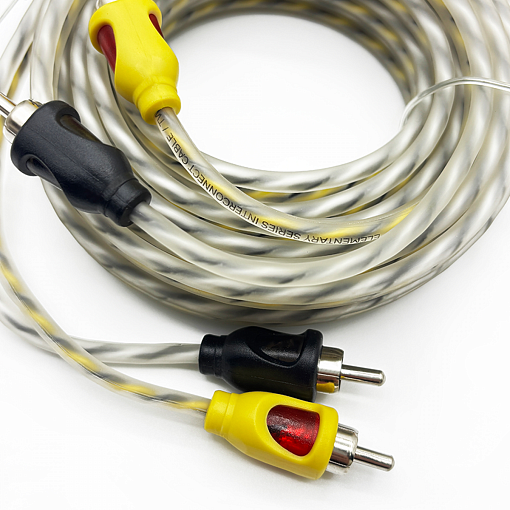 SWAT SIE-250 Межблочный кабель 2RCA-2RCA 5м витая пара МЕДЬ