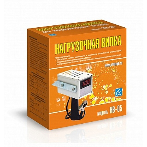 Вымпел НВ-05 Нагрузочная вилка 100А 12В цифровой вольтметр