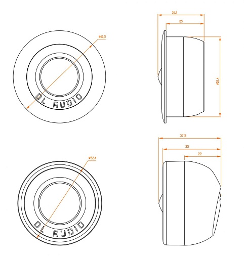 DL Audio Raven Easy Install Neo Tweeter