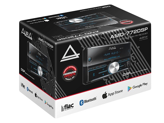 AURA AMD-772 DSP 2 DIN USB-BT ресивер