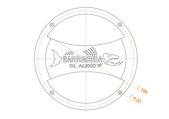 Защитная сетка DL Audio Barracuda 200 Grill Orange