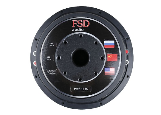 FSD audio PROFI 12D2 Сабвуфер 12" 2+2Ом MAX 2500Вт